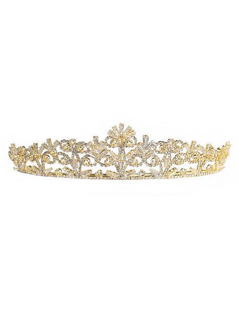 Tip Top Kids Girls Multi Color Blossom Crystal Princess Wedding Pageant Tiara - SophiasStyle.com